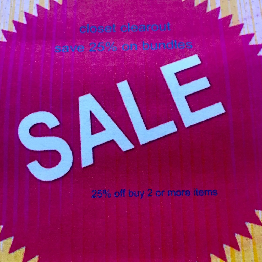 All items 25% off when you purchase 2 or more items. Save on shipping also!